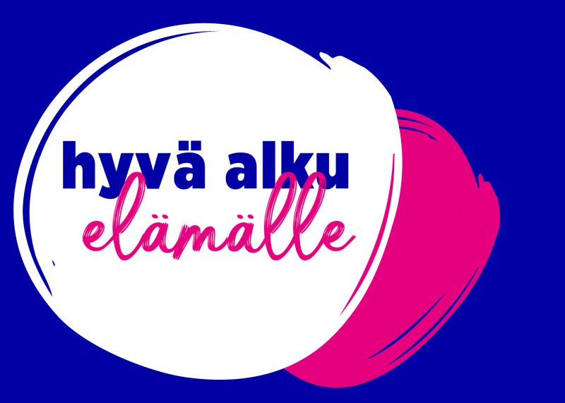 Hyvä alku elämälle kampanjan logo.