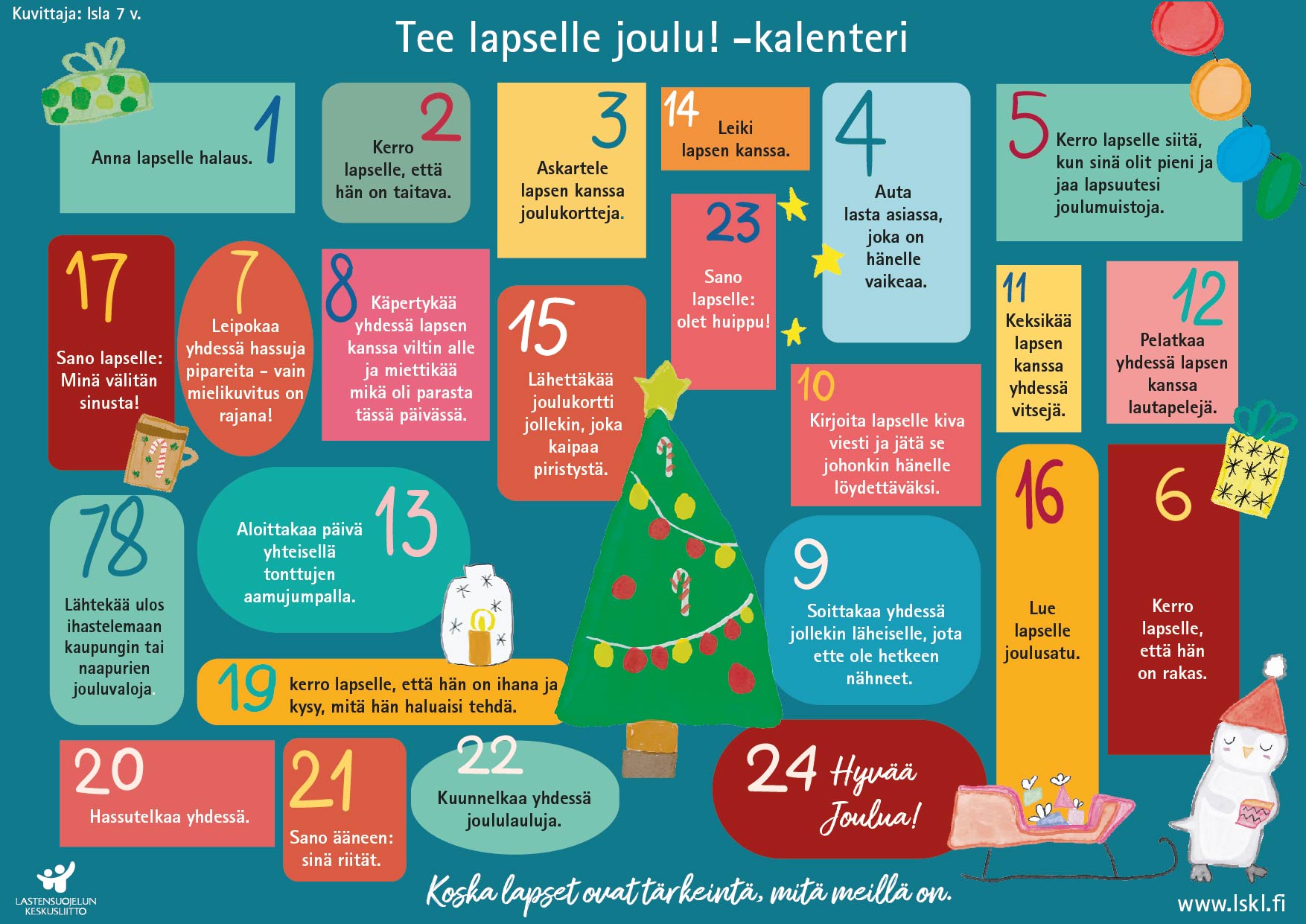 Tee lapselle joulu!