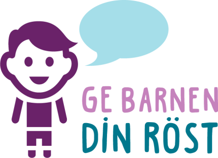 Ge barnen din röst logo.