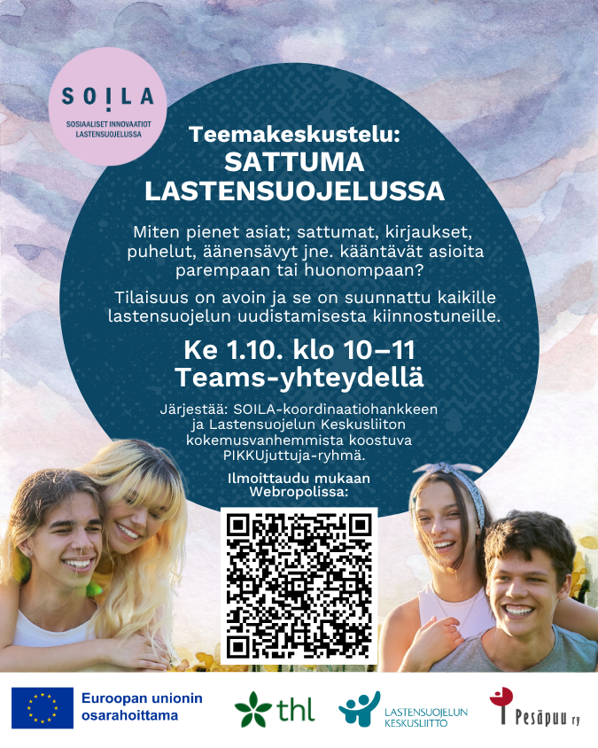Teemakeskustelu: Sattuma lastensuojelussa 1.10.