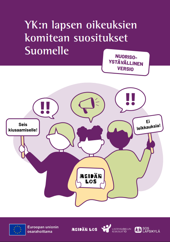 YK:n lapsen oikeuksien komitean suositukset Suomelle – nuorisoystävällinen versio