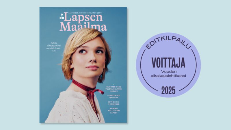 Lapsen Maailman kansi palkittiin Editgaalassa!