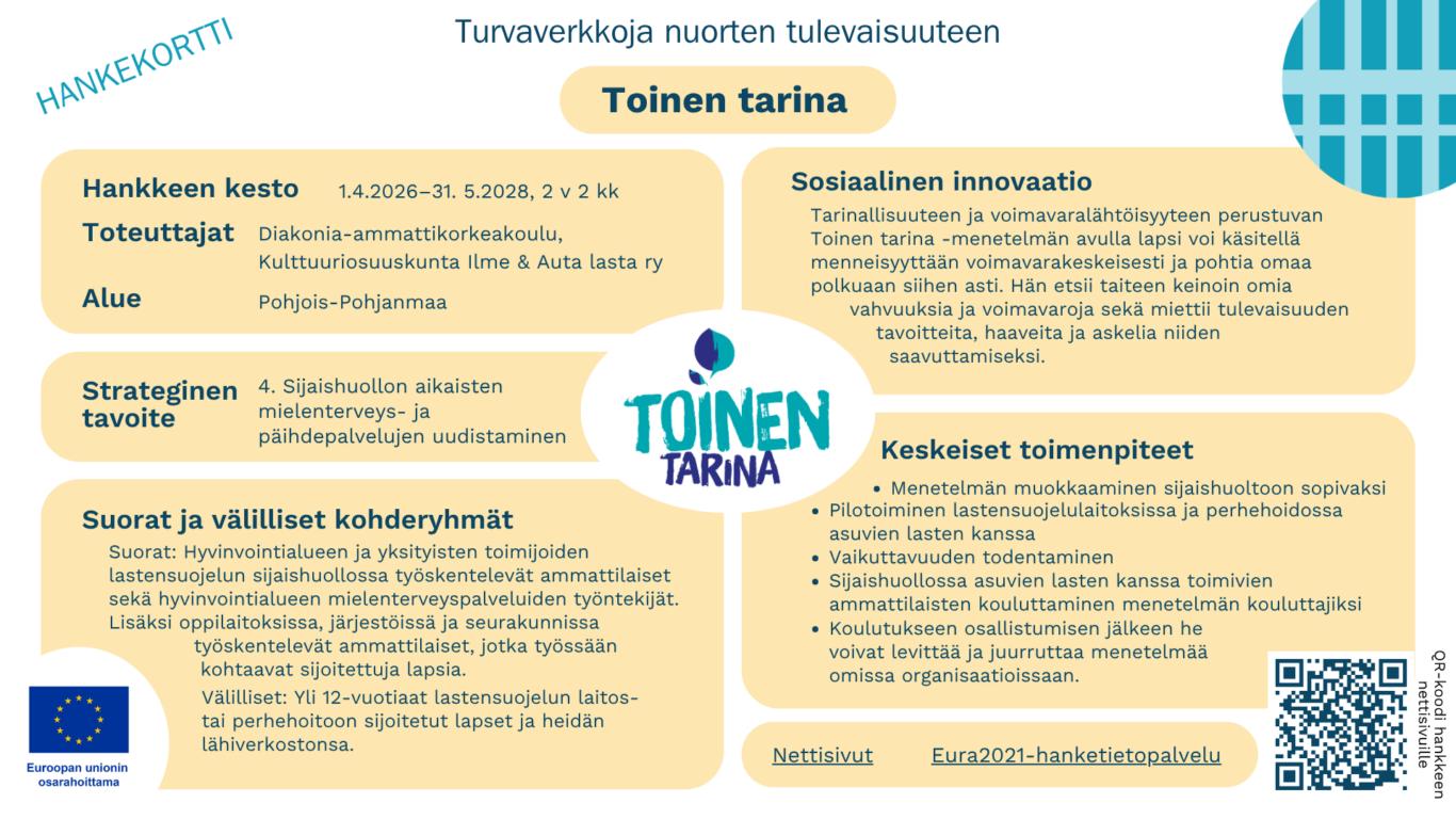 Toinen tarina hankekortti