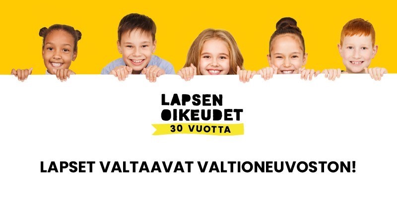Sata lasta valtaa valtioneuvoston Lapsen oikeuksien päivänä 20.11.2019!